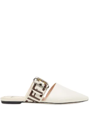 fendi ff buckle mule