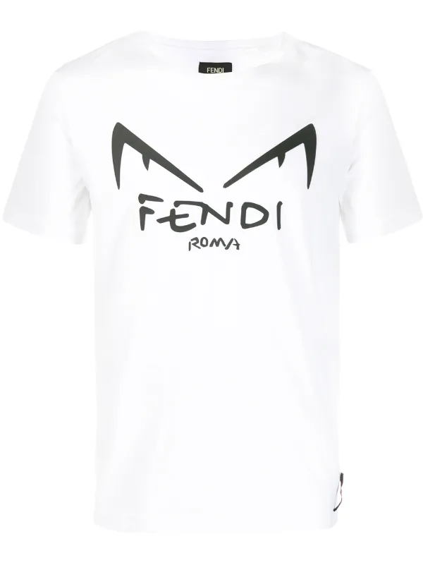 fendi roma white t shirt