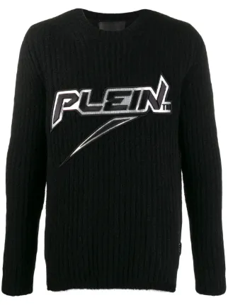 Philipp Plein logo knitted jumper 