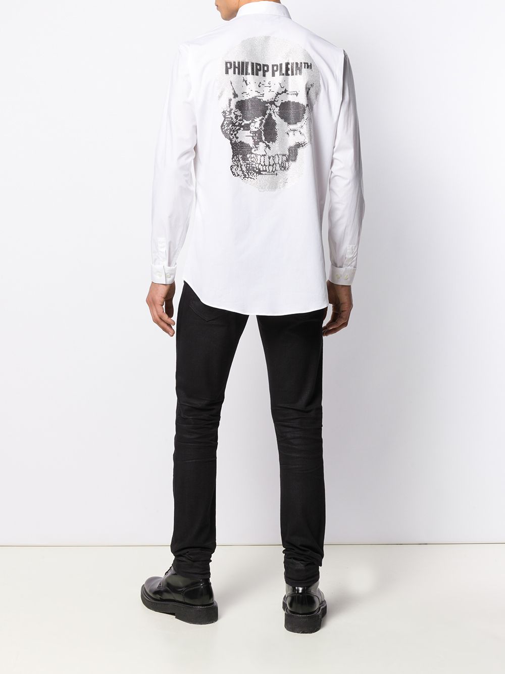 Philipp Plein Embellished Skull Shirt - Farfetch