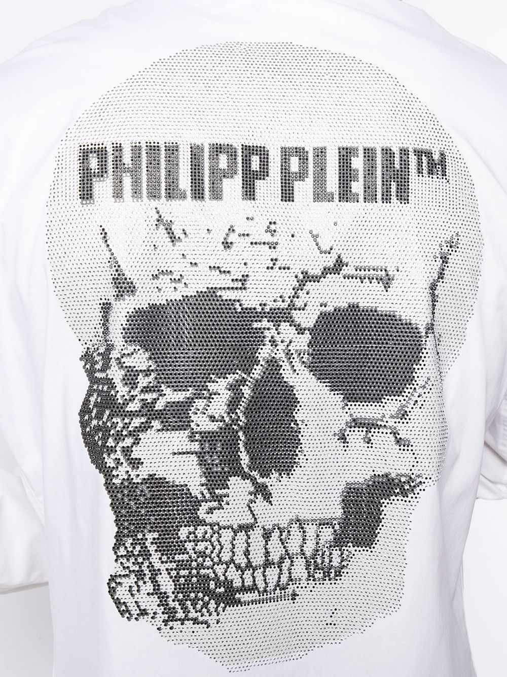 фото Philipp plein рубашка с декором skull