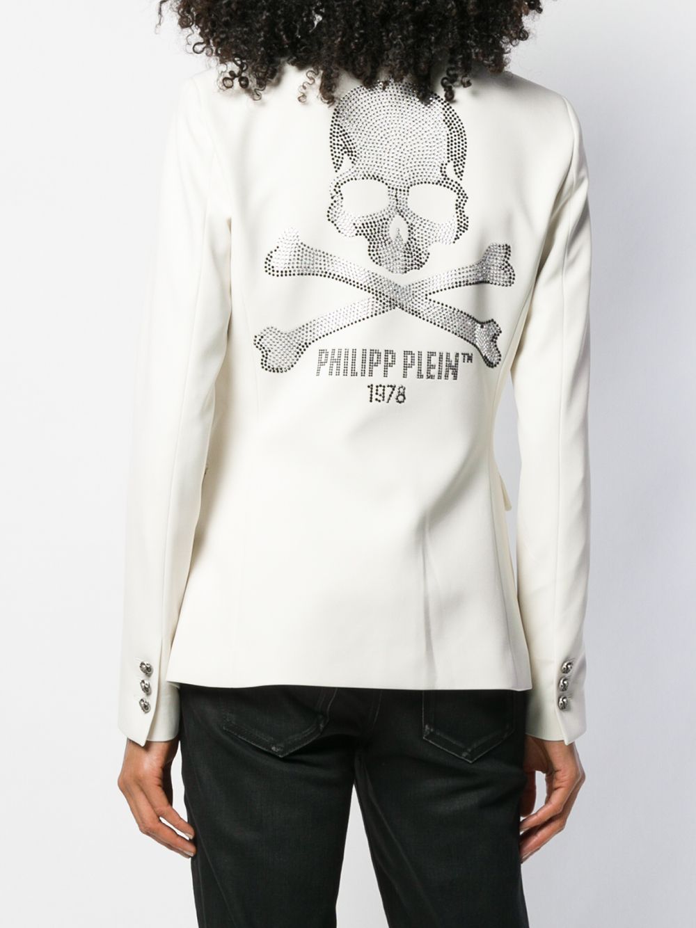 фото Philipp plein блейзер с декором skull