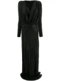 Philipp Plein crystal embellished gown - Black