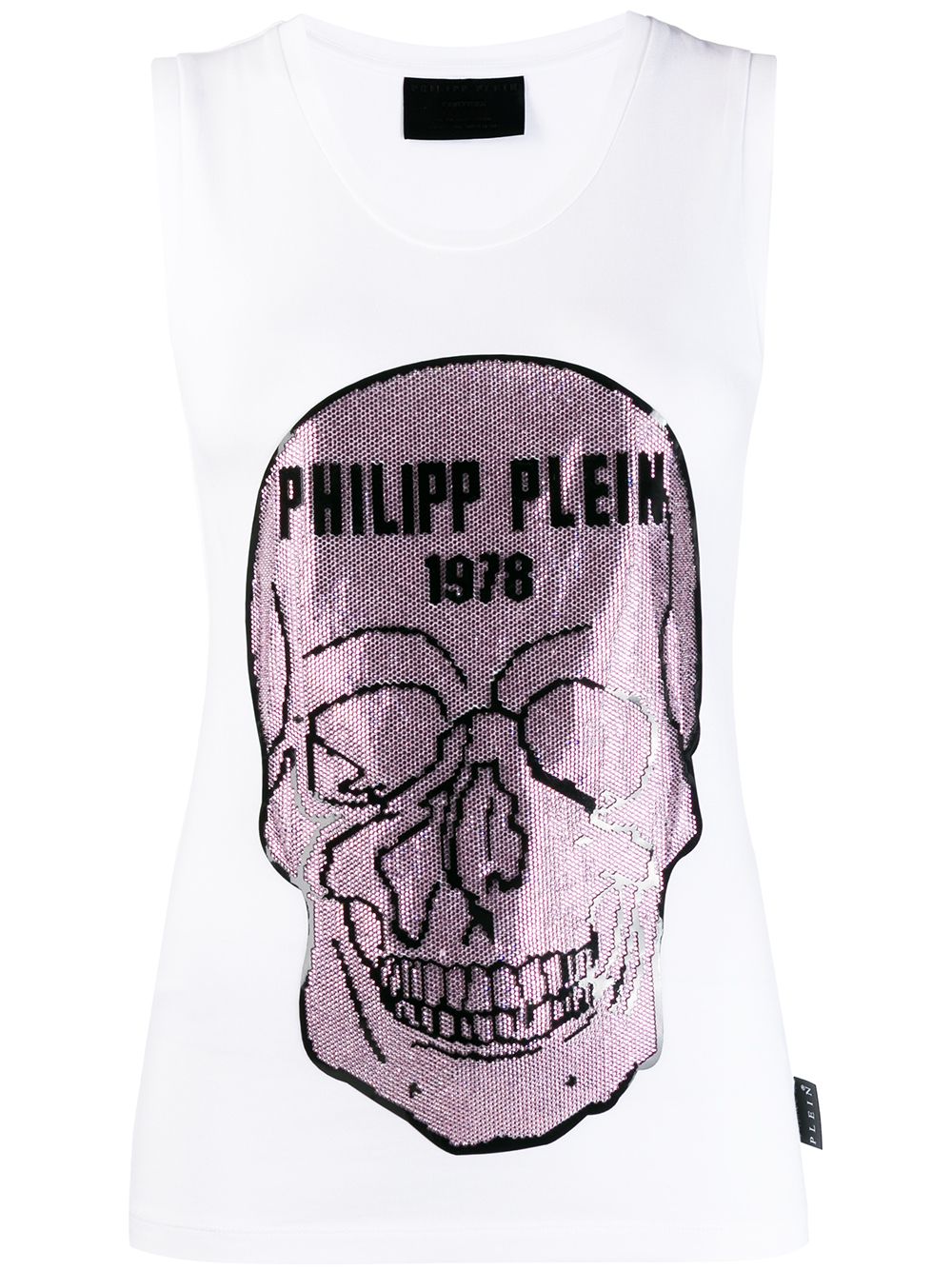 фото Philipp plein топ с принтом skull