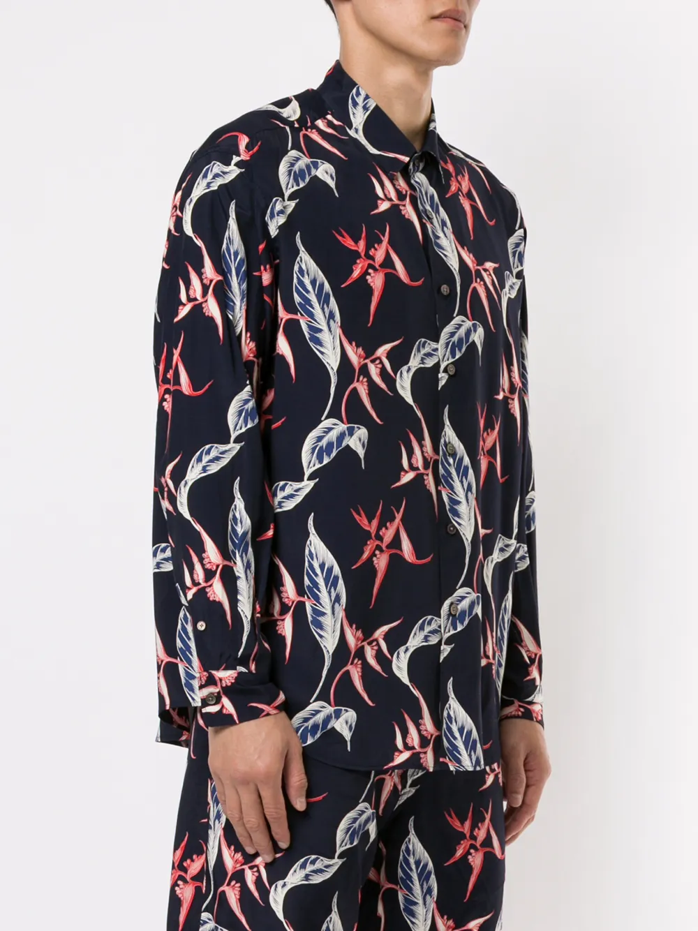 Ports V Button-up shirt Blauw