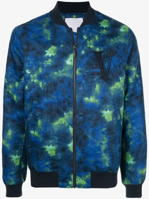 Ports V dye detail bomber jacket