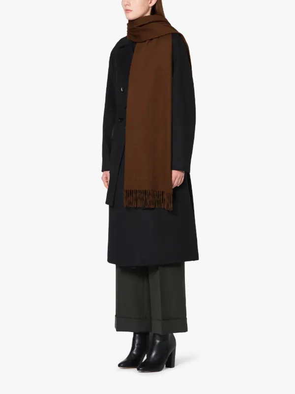 embroidered cashmere scarf