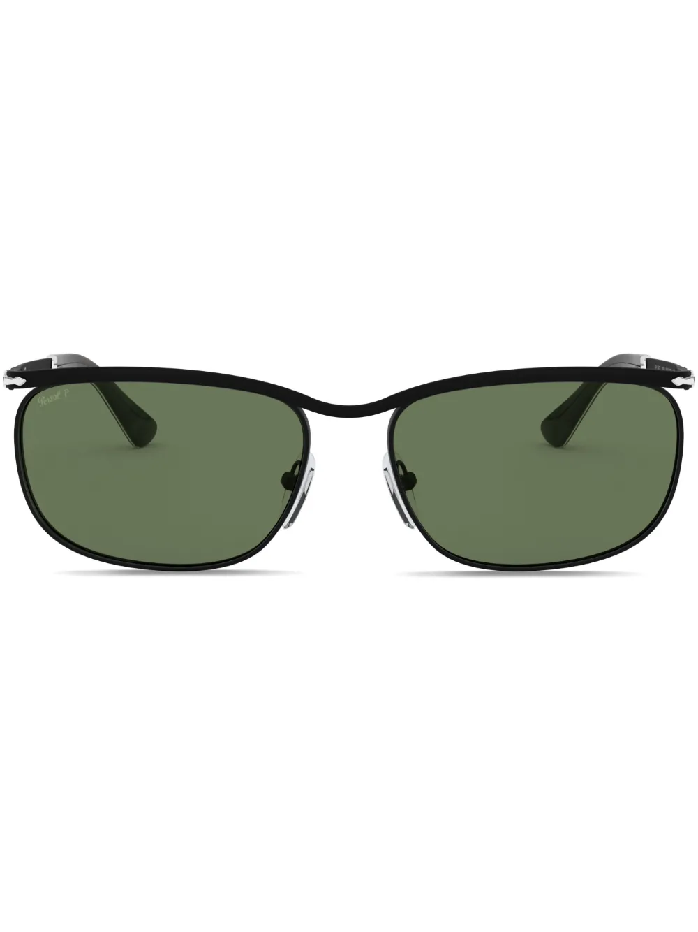 Persol Sonnenbrille mit eckigem Gestell - Schwarz
