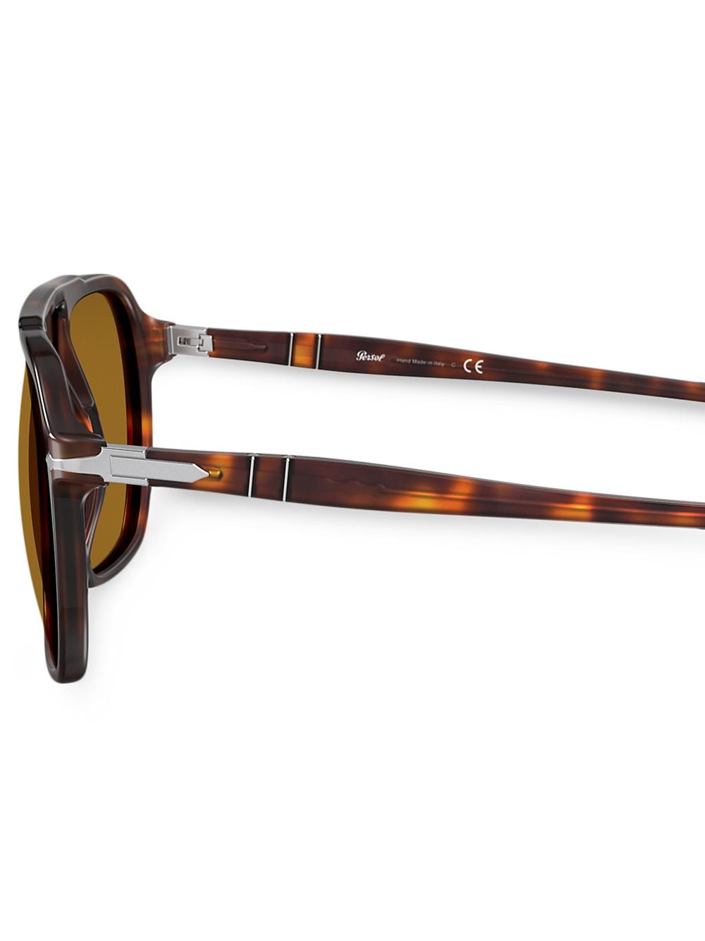 Shop Persol Aviator Sunglasses In Brown