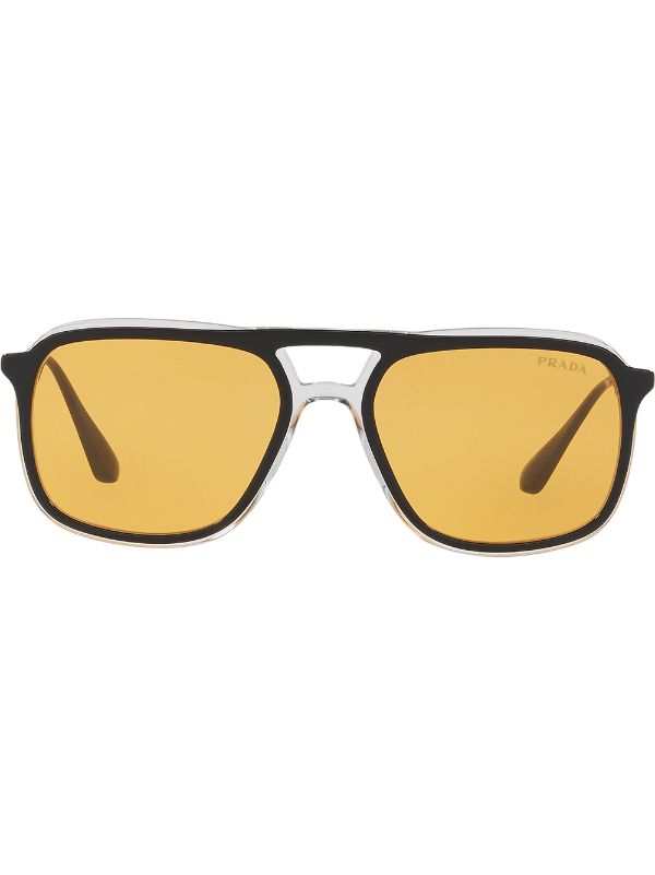 prada yellow sunglasses
