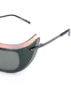 Courrèges Eyewear نظارة شمسية بتصميم بطبقات