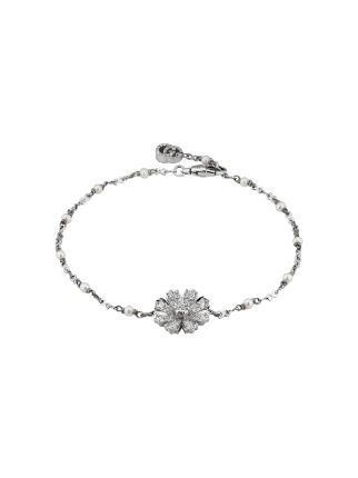 Gucci Bracelet With flower, Diamonds And Pearls - Farfetch