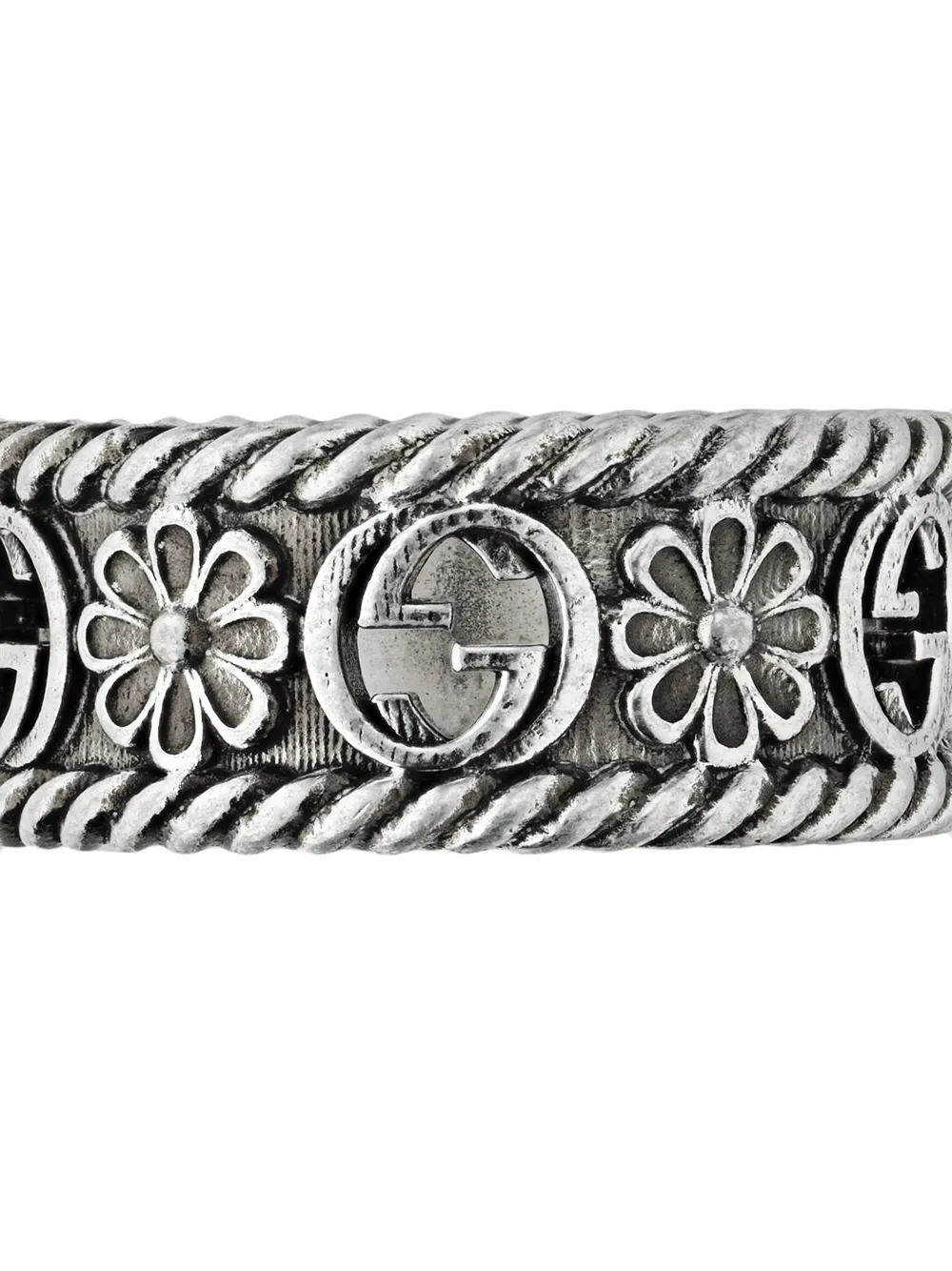 Gucci GG ring met motief - Zilver