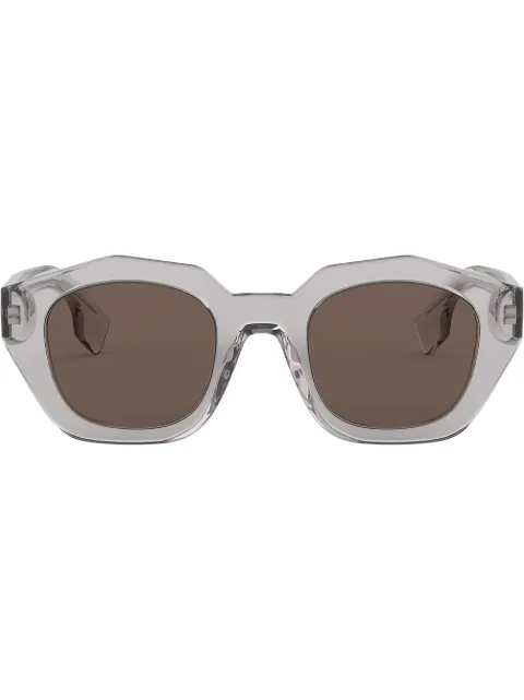 burberry geometric frame sunglasses