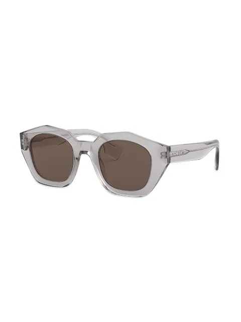 burberry geometric frame sunglasses