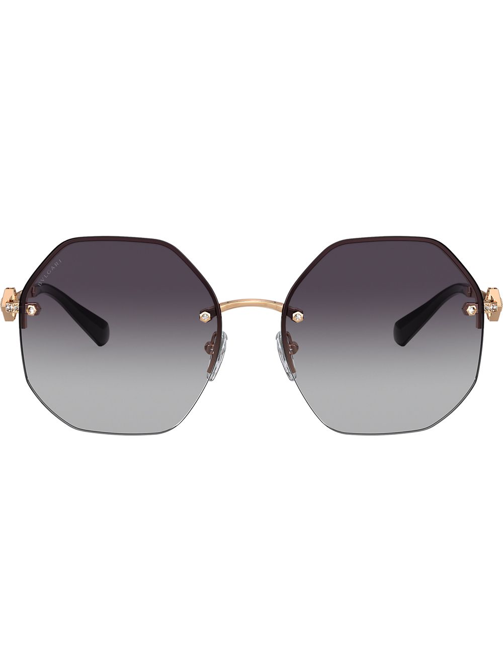 Shop Bvlgari geometric sunglasses with Express Delivery - FARFETCH