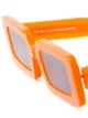 Chimi Neon Hazard rectangular sunglasses