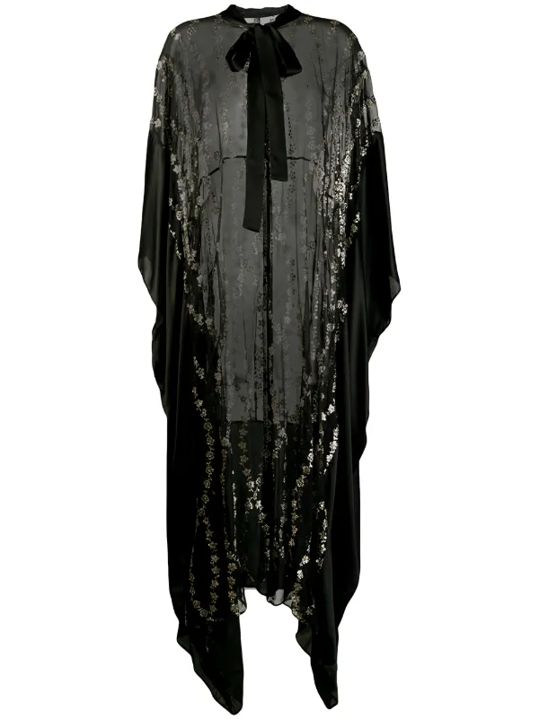 maxi sheer cardigan