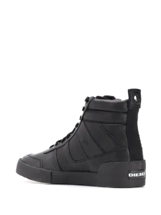 diesel black high top sneakers