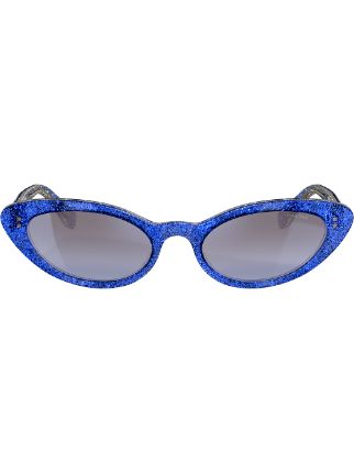 Miu Eyewear Glitter Eye Sunglasses -