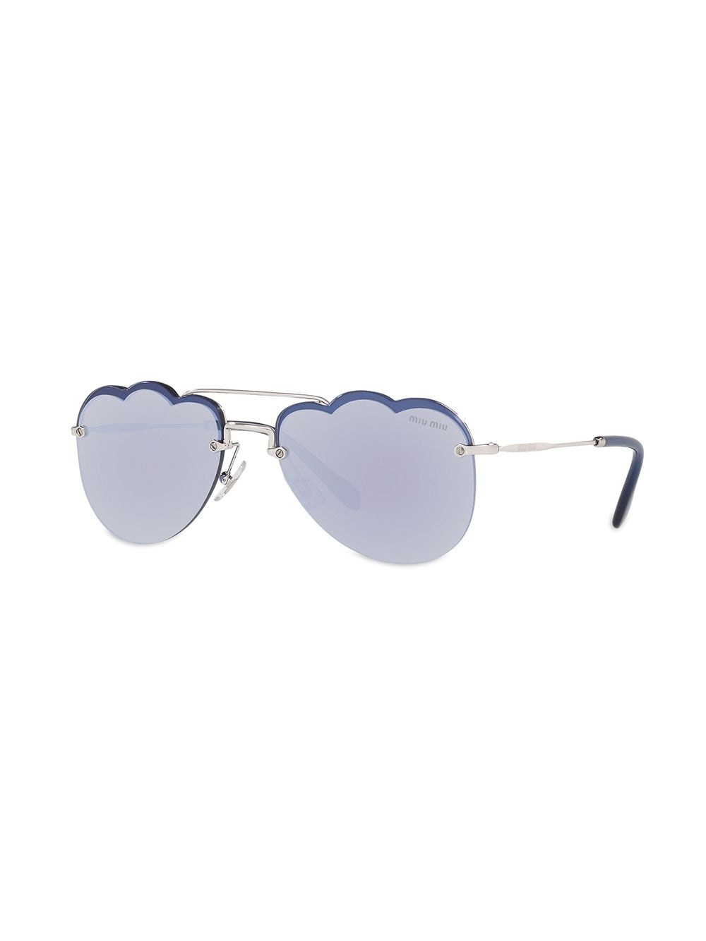 фото Miu miu eyewear солнцезащитные очки-авиаторы cloud