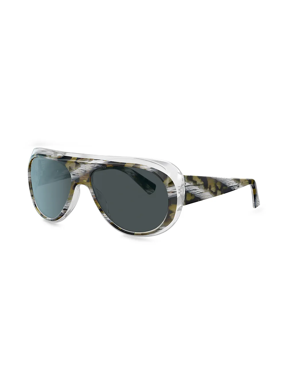  Alain Mikli Marble Oversized Sunglasses - Brown 