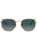Ray-Ban hexagonal-frame sunglasses - Gold