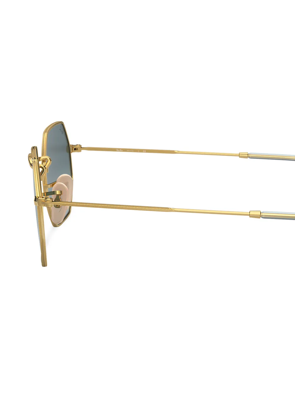 Ray Ban Rb3556n Octagonal Sunglasses In Gold