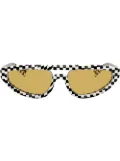 Alain Mikli checked sunglasses - Black