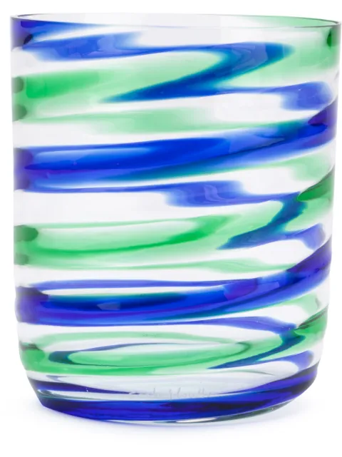 Carlo Moretti vaso con motivo de rayas