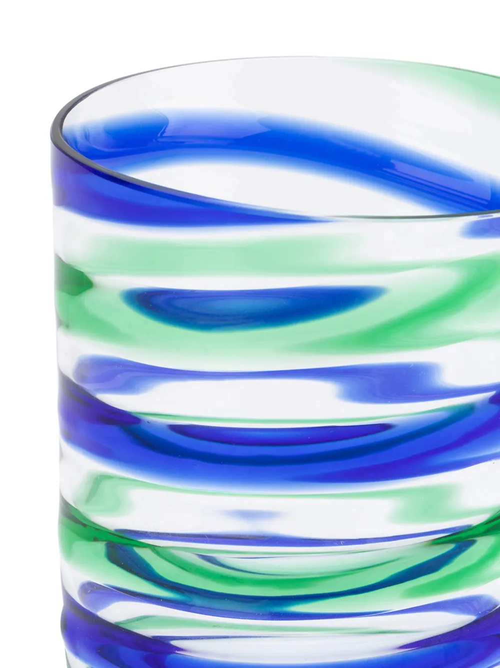  Carlo Moretti Striped Drinking Glass - Blue 