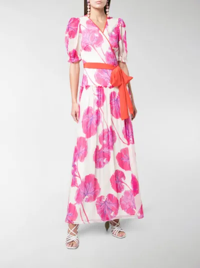 DVF Diane von Furstenberg floral wrap 