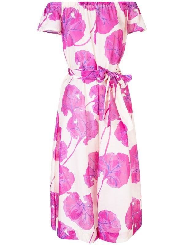 dvf floral jumpsuit