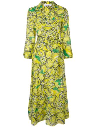 dvf lemon dress