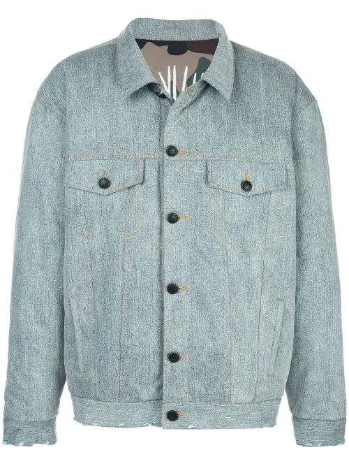 Veste en denim à effet délavé - Haculla - Modalova