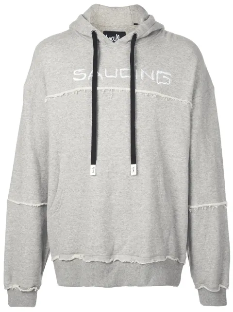 Haculla Saucing slogan drawstring hoodie