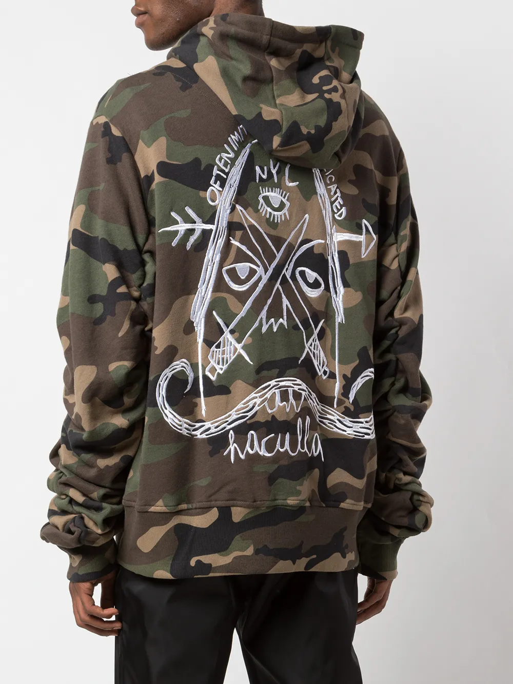 Haculla Never Duplicated Camouflage Hoodie In Green