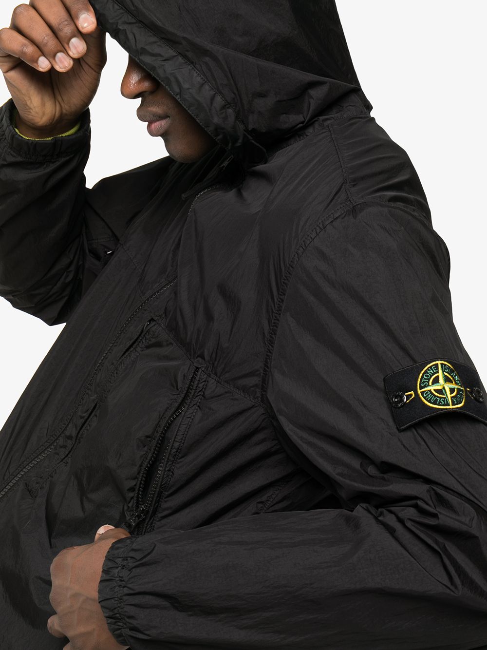 фото Stone island куртка на молнии с капюшоном