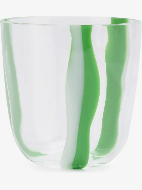 Carlo Moretti vaso con motivo de rayas 