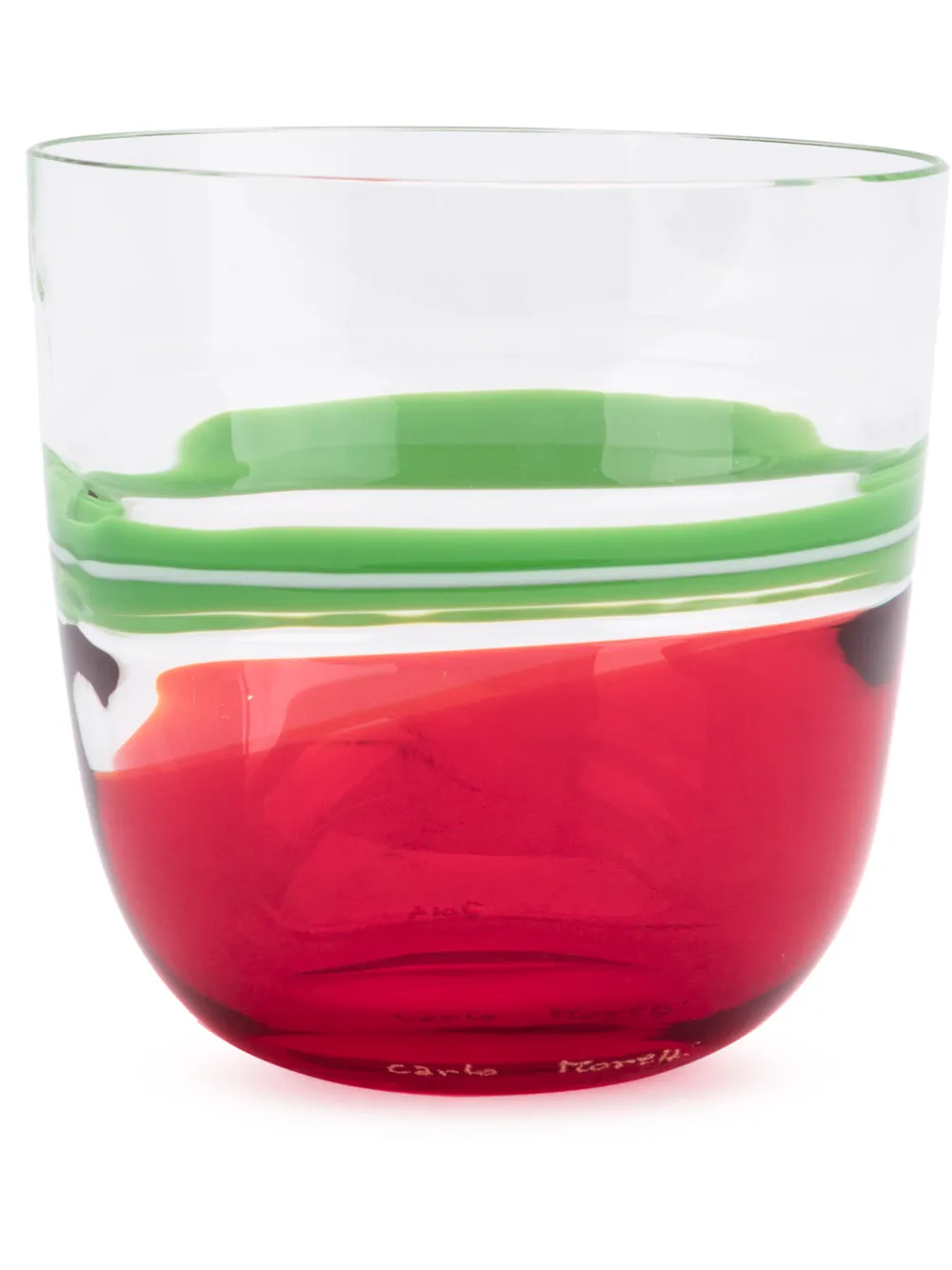 

Carlo Moretti striped glass - Red