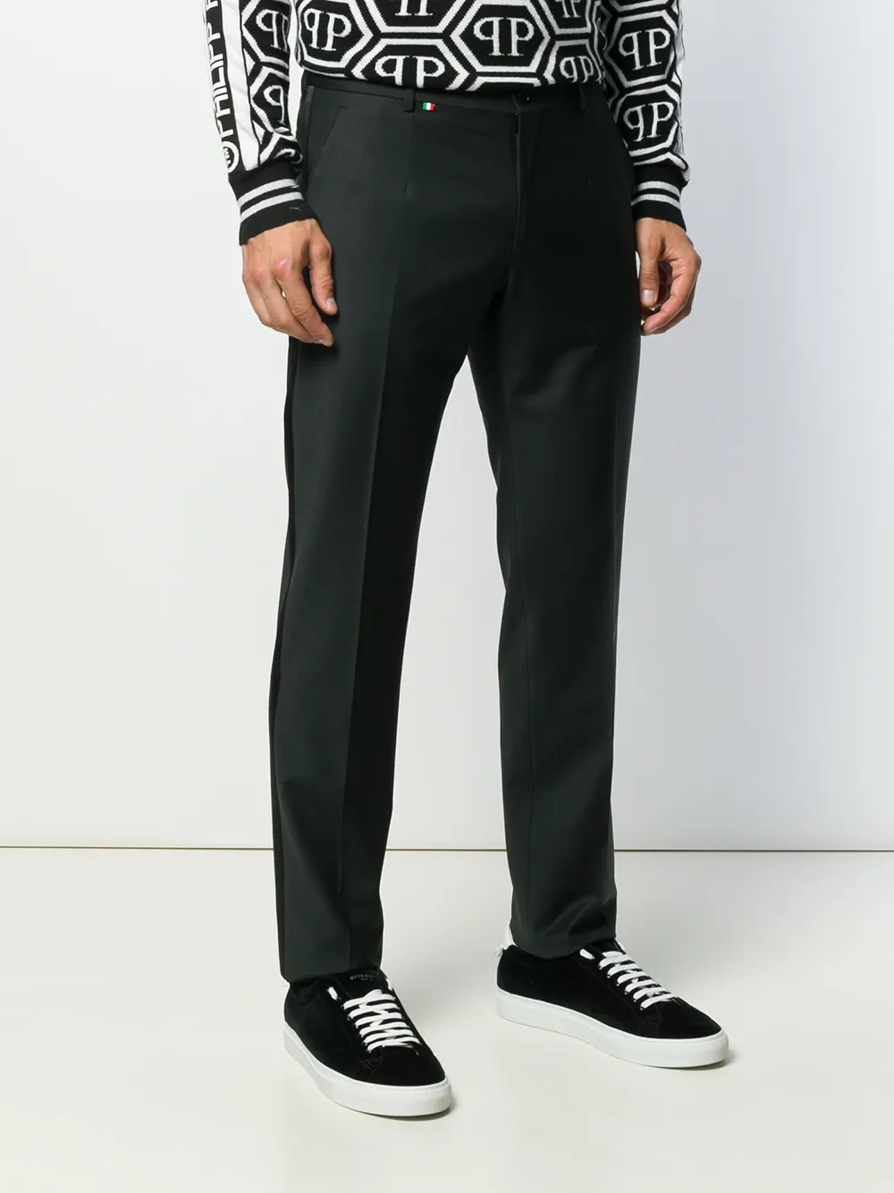 Philipp Plein Straight pantalon Zwart