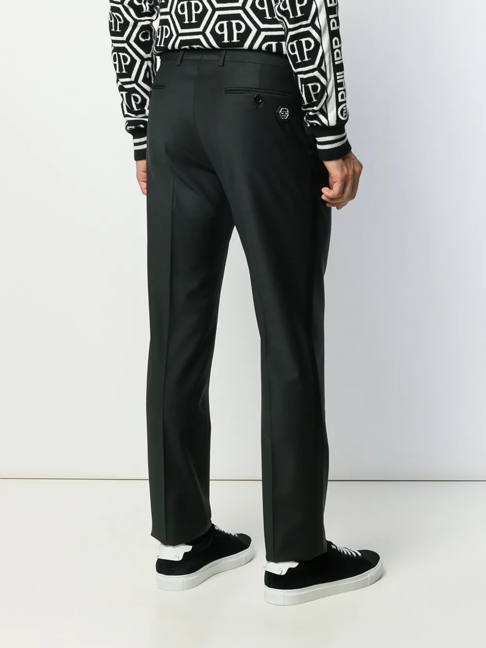 Philipp Plein Straight pantalon Zwart