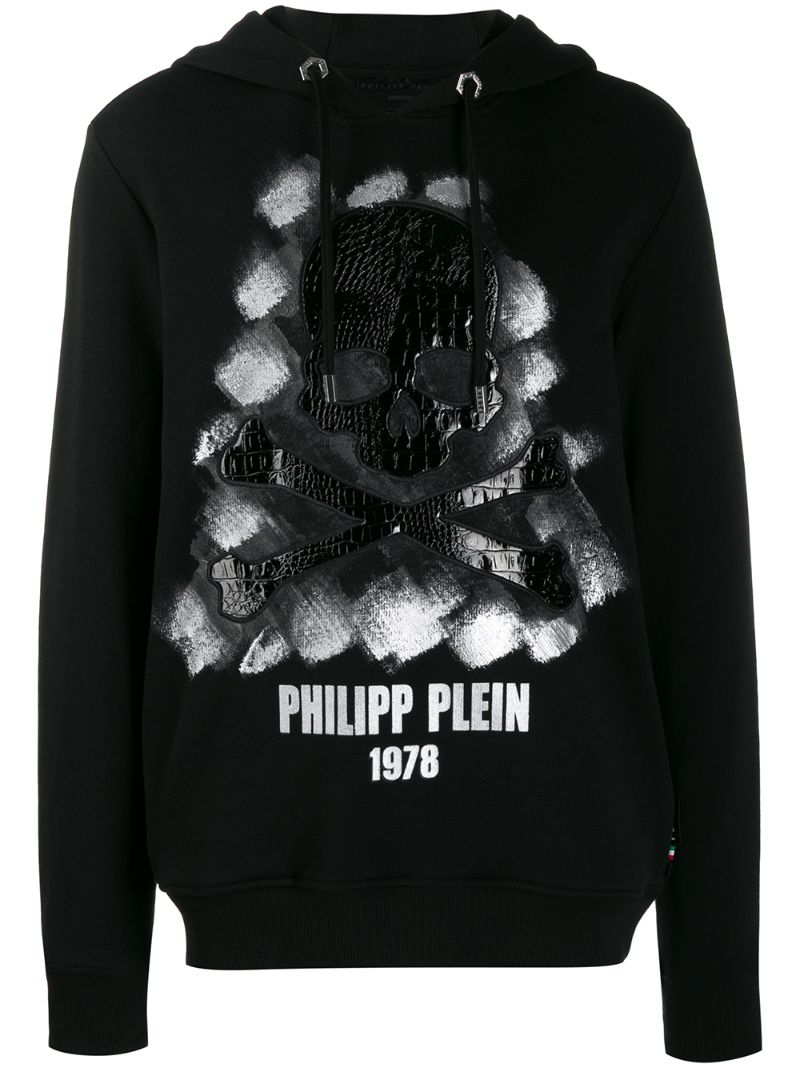 PHILIPP PLEIN SKULL PRINT HOODIE