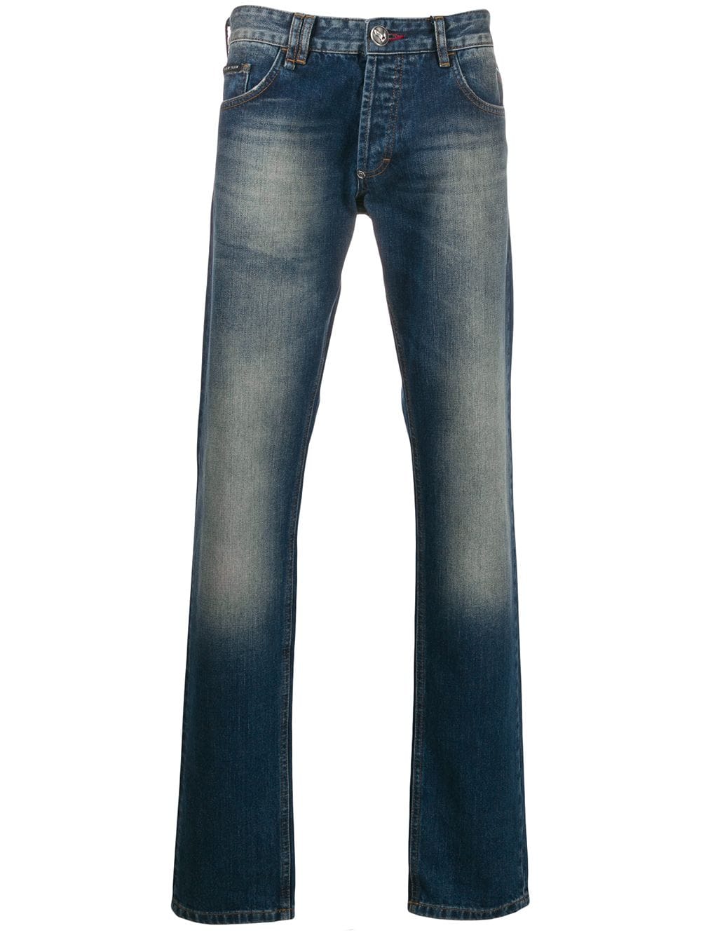 фото Philipp Plein классические джинсы из вареного денима