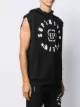 Philipp Plein sleeveless logo hoodie