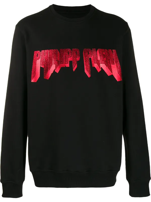 Philipp Plein Tröja Med Strassprydd Logotyp Farfetch Philipp Plein Tröja Med Strassprydd Logotyp Farfetch