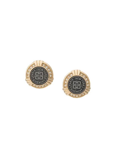 Givenchy Pre-Owned 1980's Art-deco style earrings