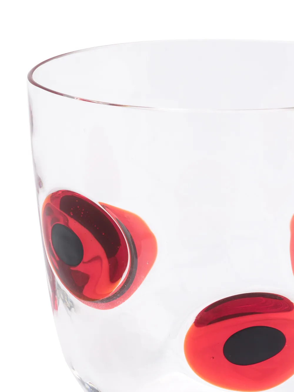 Carlo Moretti Spot Print Glass In Red