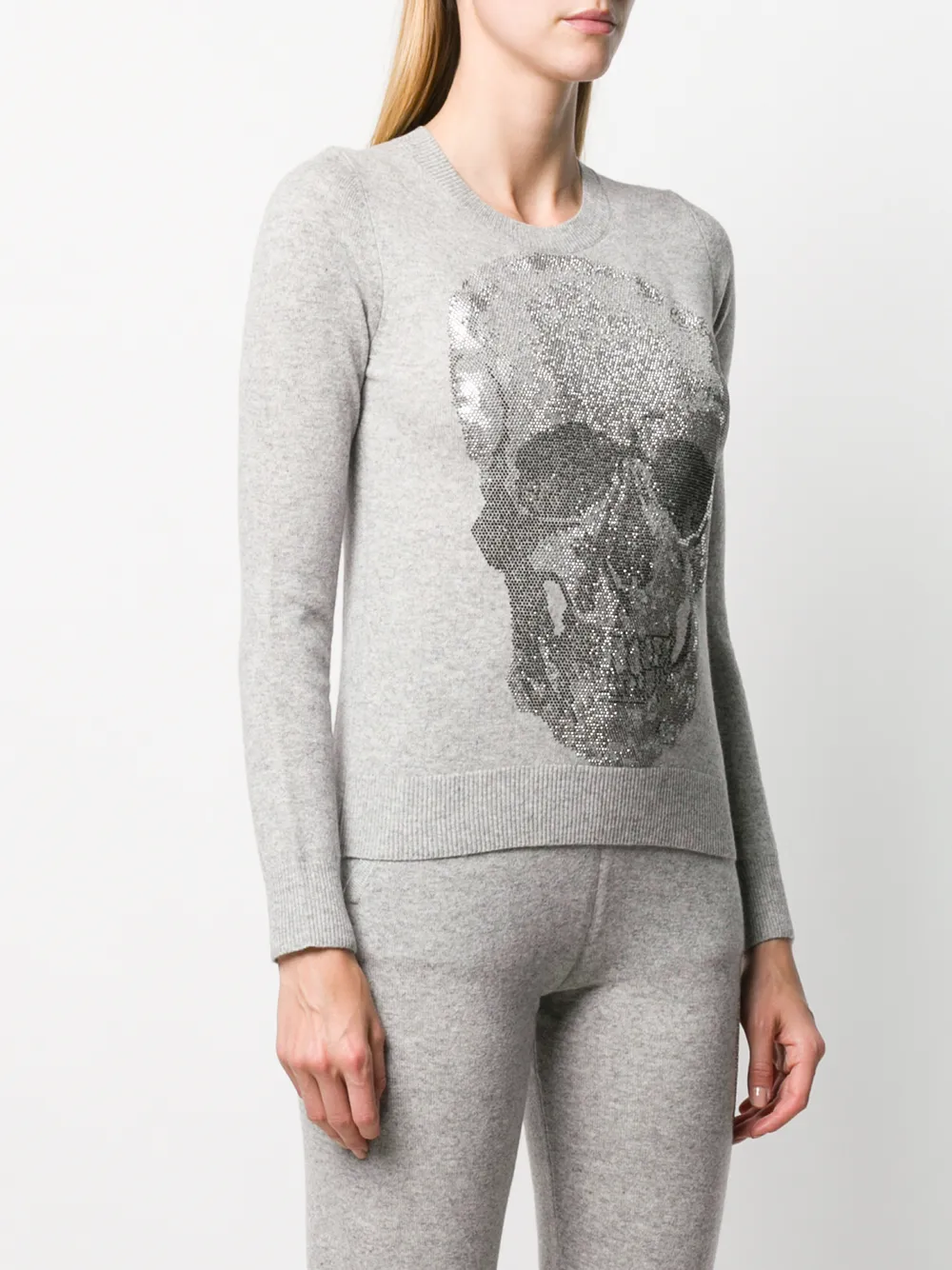  Philipp Plein Pull Skull - Gris 