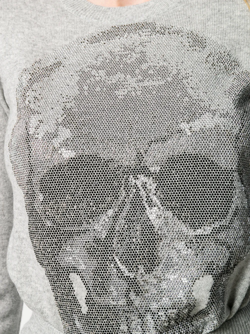 Philipp Plein Trui met doodskop Grijs